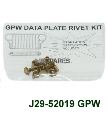 Data plate H'ware kit GPW